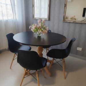 Comedor Circular con Pedestal